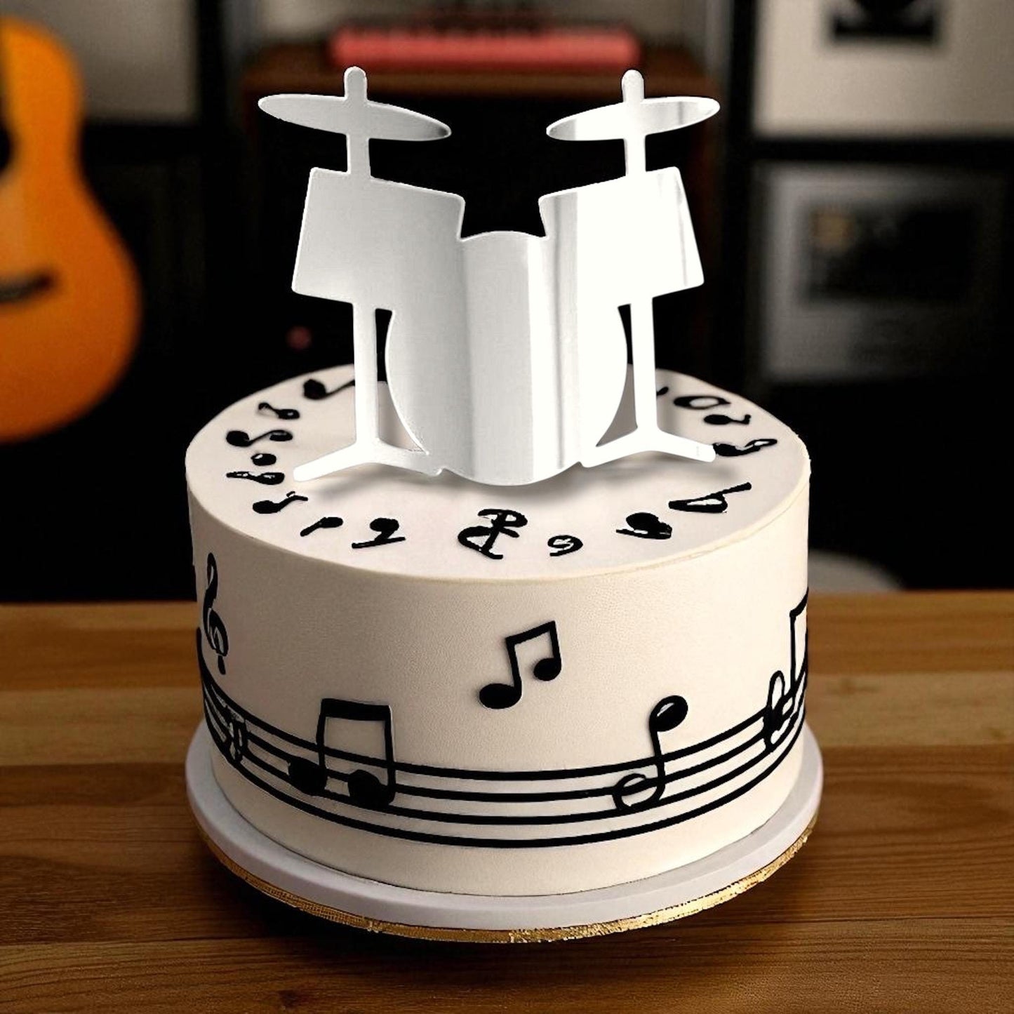 Drumkit Cake Toppers Custom Music Theme Party Decor
