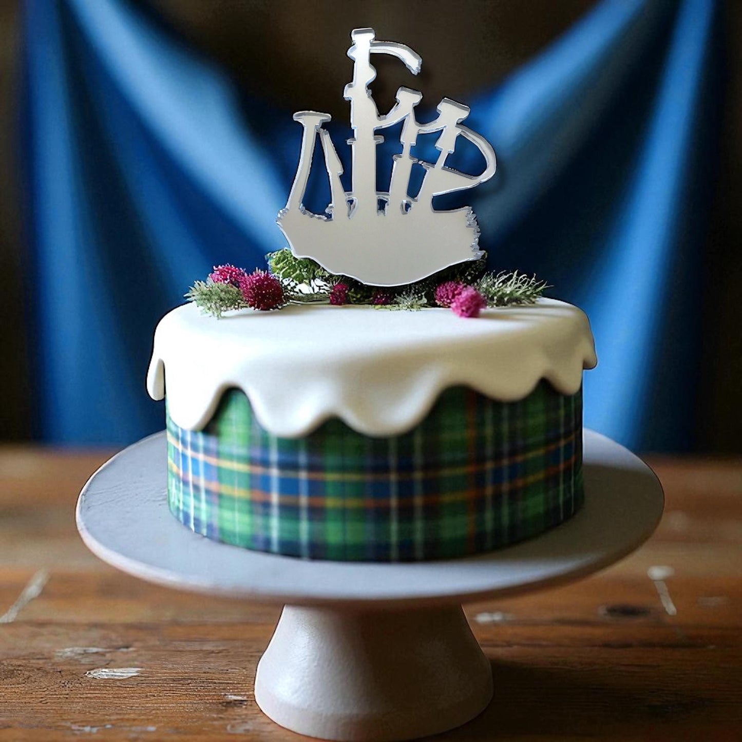 Bagpipes Cake Toppers Scottish Wedding Decor