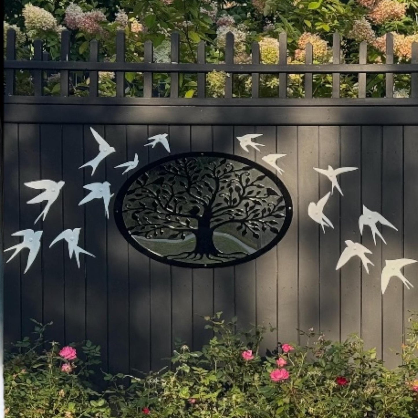 Garden Birds Garden Wall Collage Design, Custom Sizes, Colours Made