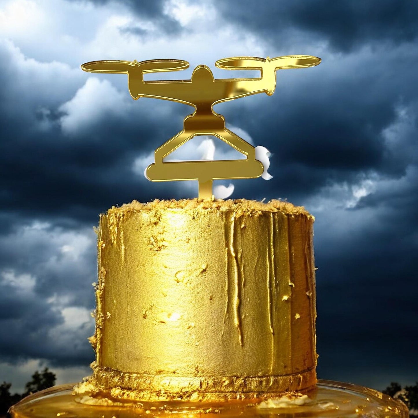 Drone Shaped Cake Toppers - Colours, Sizes and Personalised