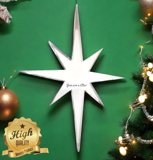Pointed Christmas Star Mirrors