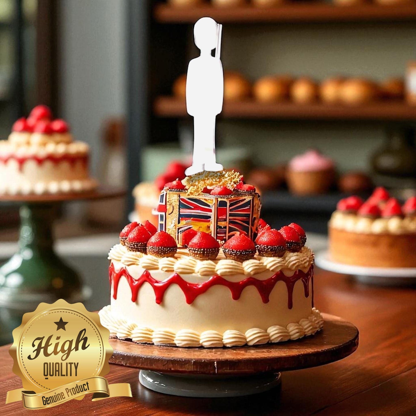 British Changing of the Guard Cake Toppers: Custom Guard Cupcake Decoration