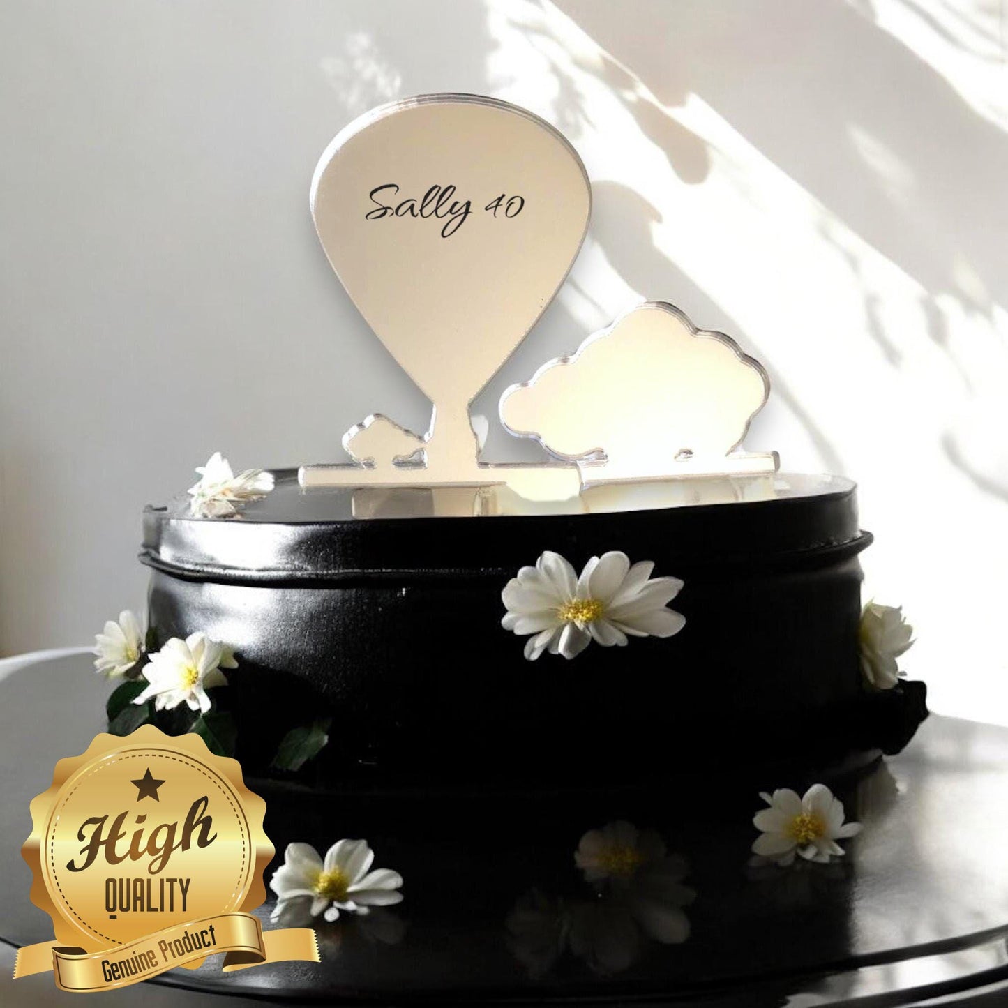 Hot Air Balloon Cake Toppers - Custom Colours, Bespoke Styles Made, Engraving Services