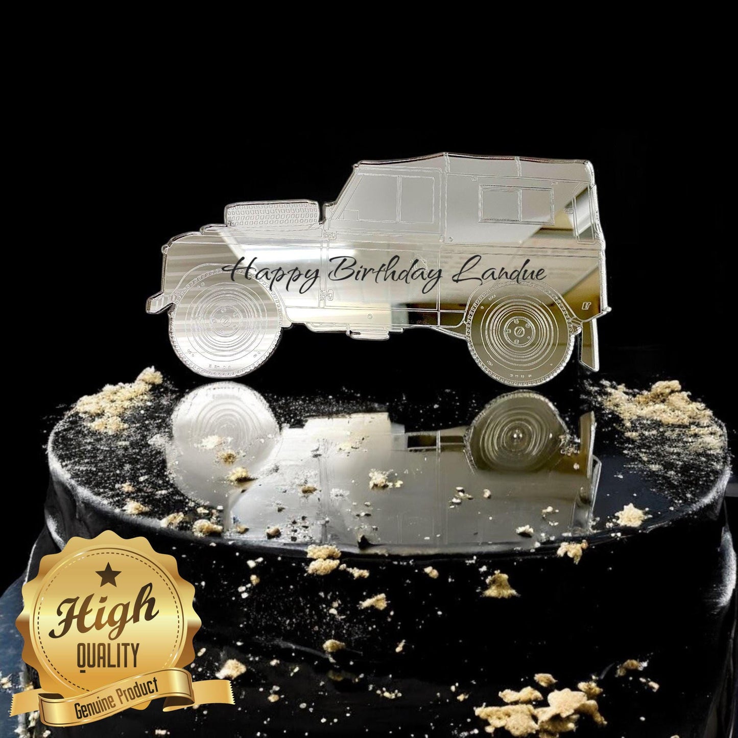 Any Style SUV Car Shaped Cake Toppers / Emblems - Colours, Sizes, Shapes & Engraving Services