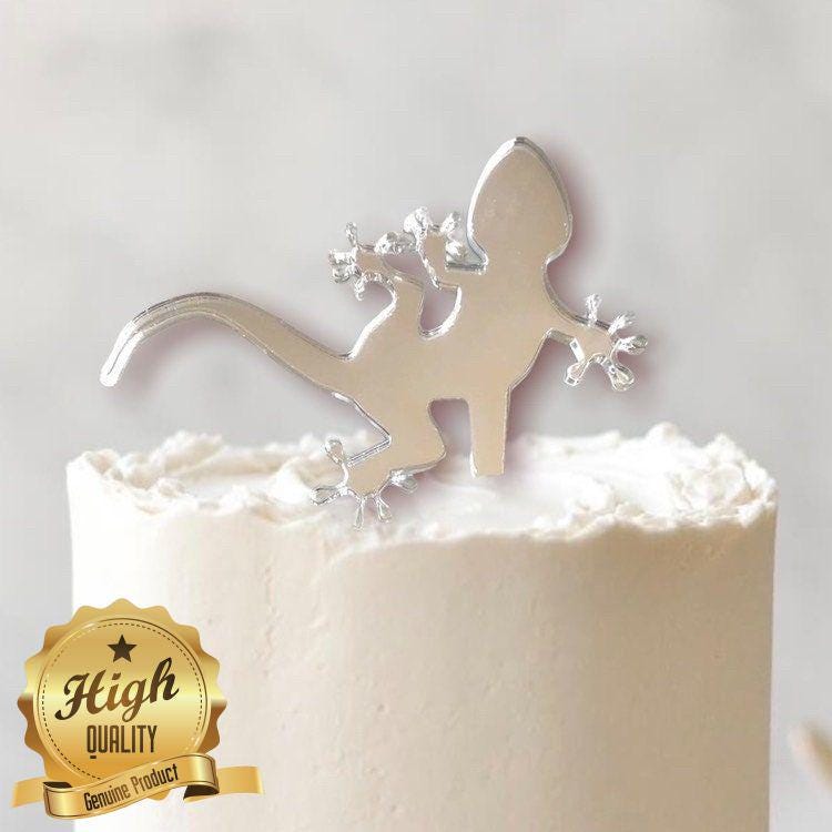 Gecko Cake Toppers Lizard Cupcake Decoration