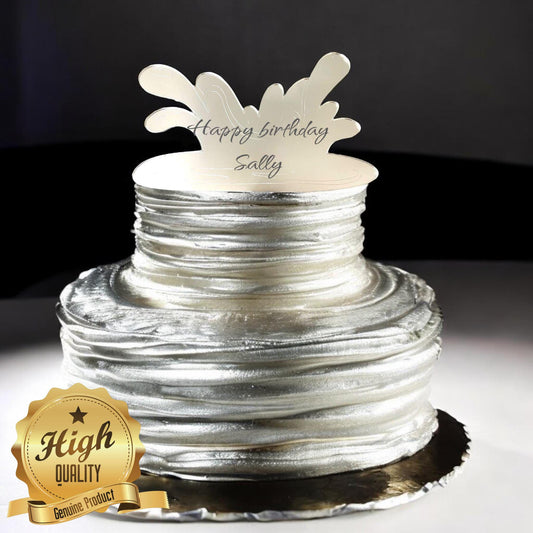 Wave Splash Cake Toppers  - Custom Colours, Any Bespoke Style Made, Crafting Emblems