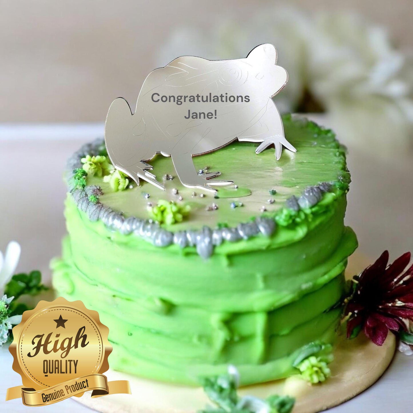 Frog Cake Toppers: Cupcake Decorations, Bespoke Style
