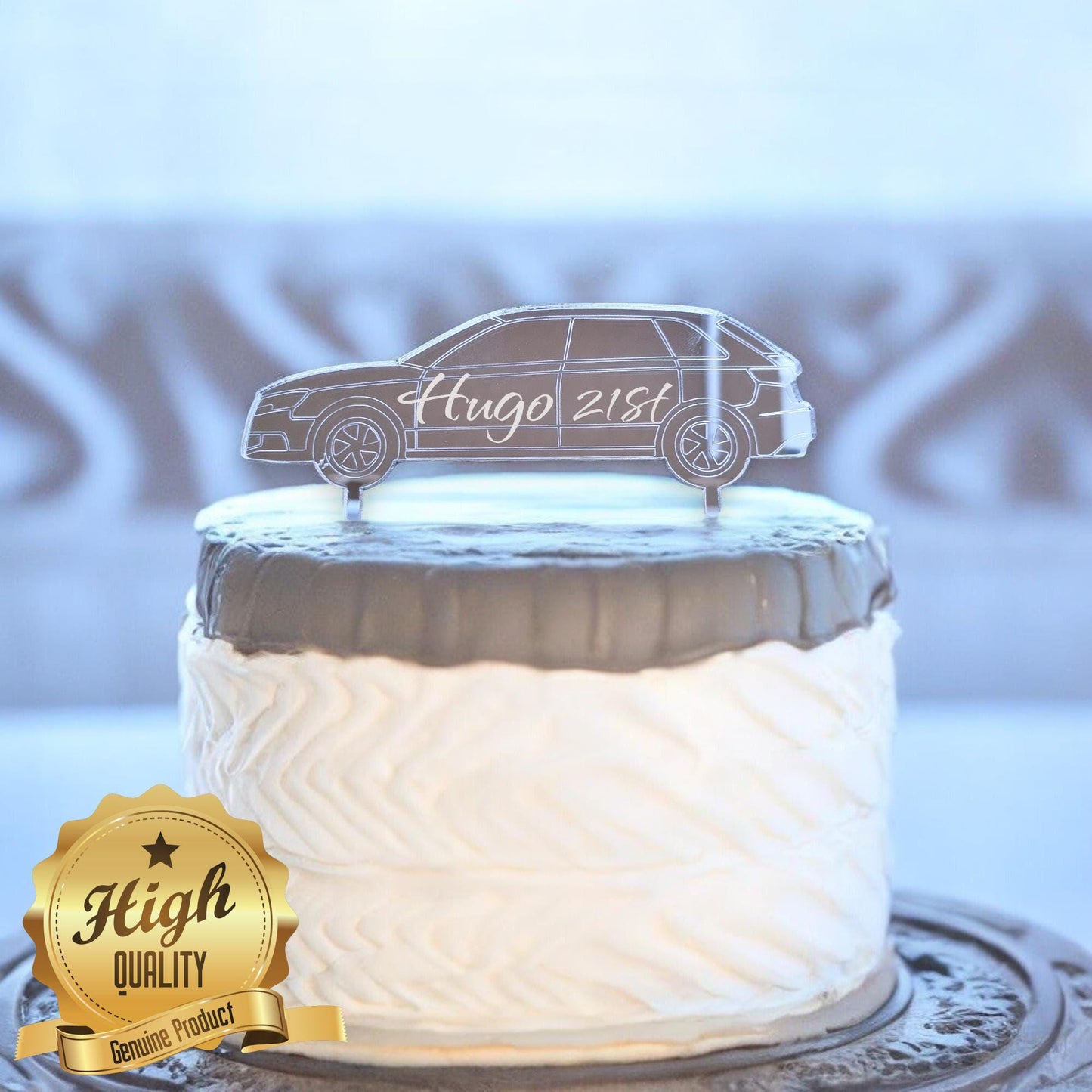 Hatchback Car Cake Toppers Colors & Engraving