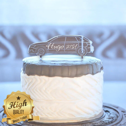 Hatchback Car Cake Toppers Colors & Engraving