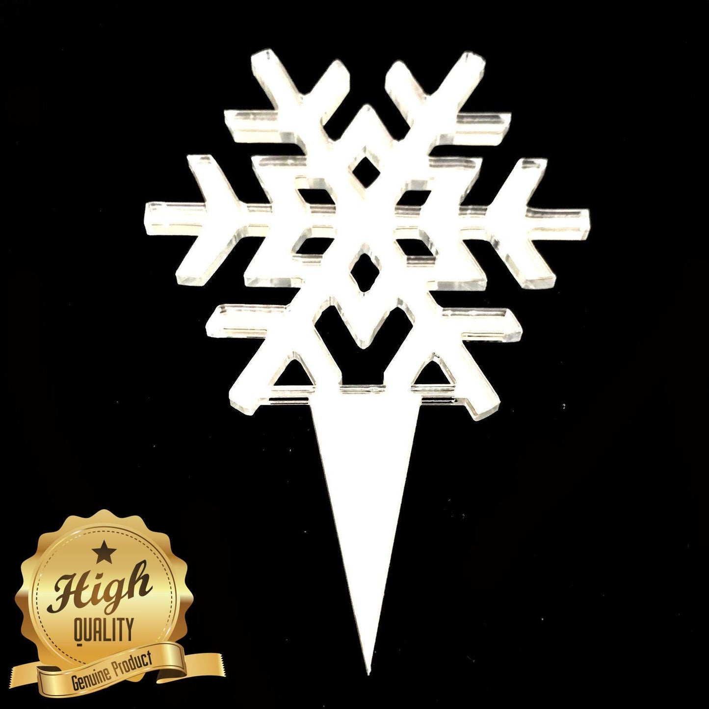 Snowflake Cake Toppers Wedding, Birthday