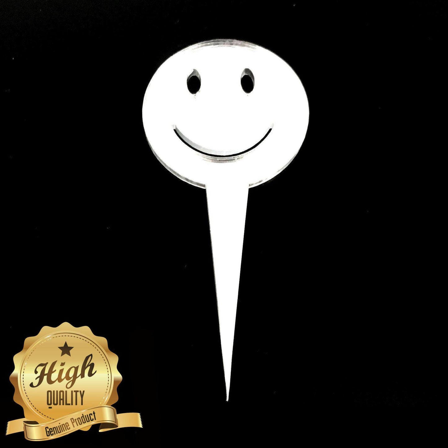 Smiley Face Cake Toppers Cupcake Decorations