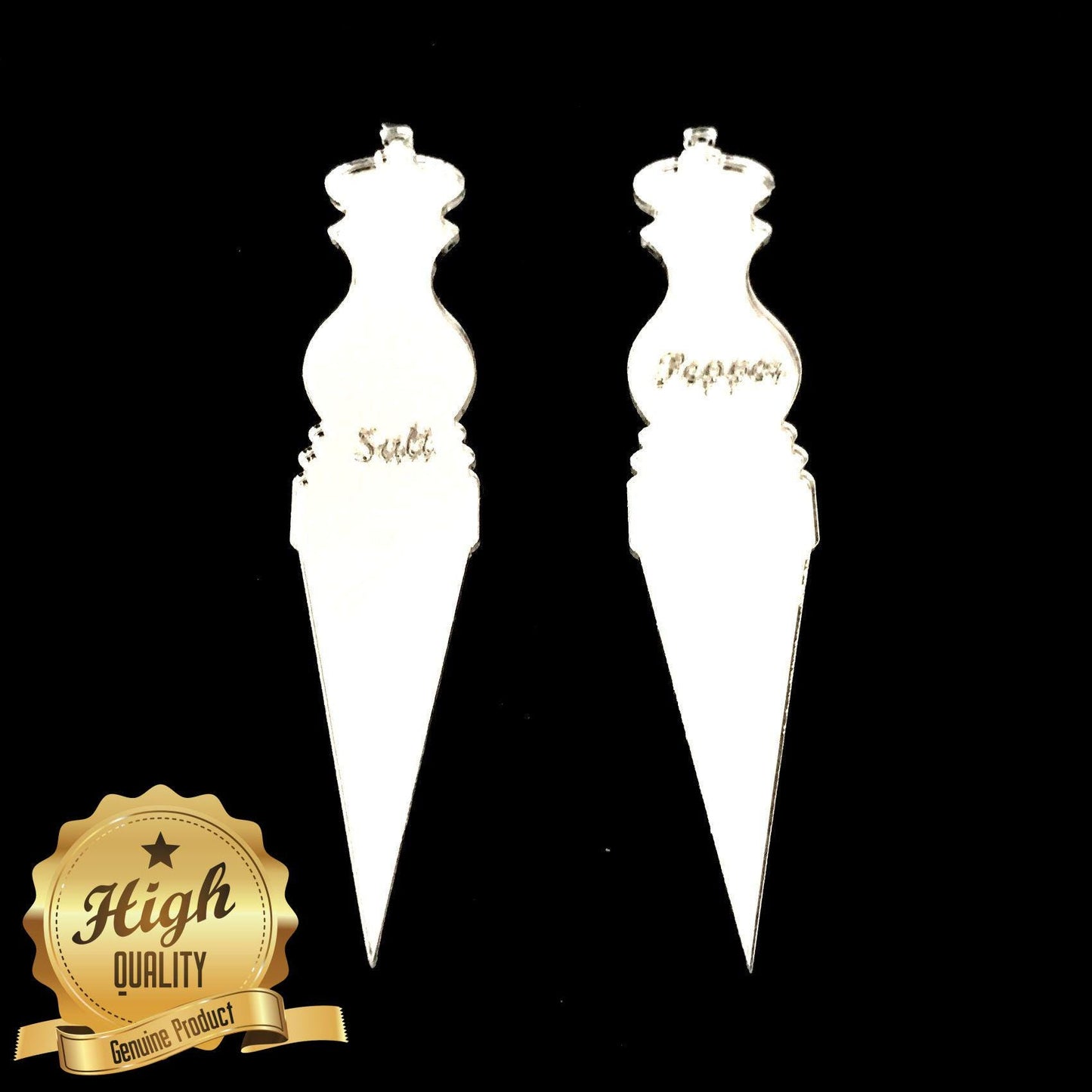 Salt & Pepper Cake Toppers: Custom Bespoke Style