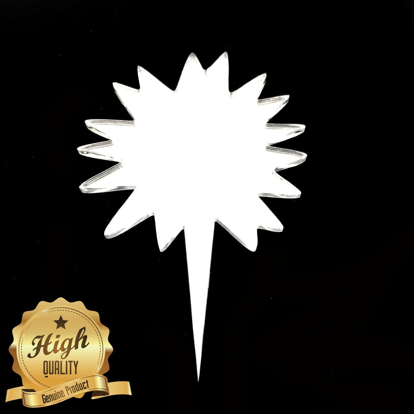 Pow Cake Toppers Custom Colors & Sizes