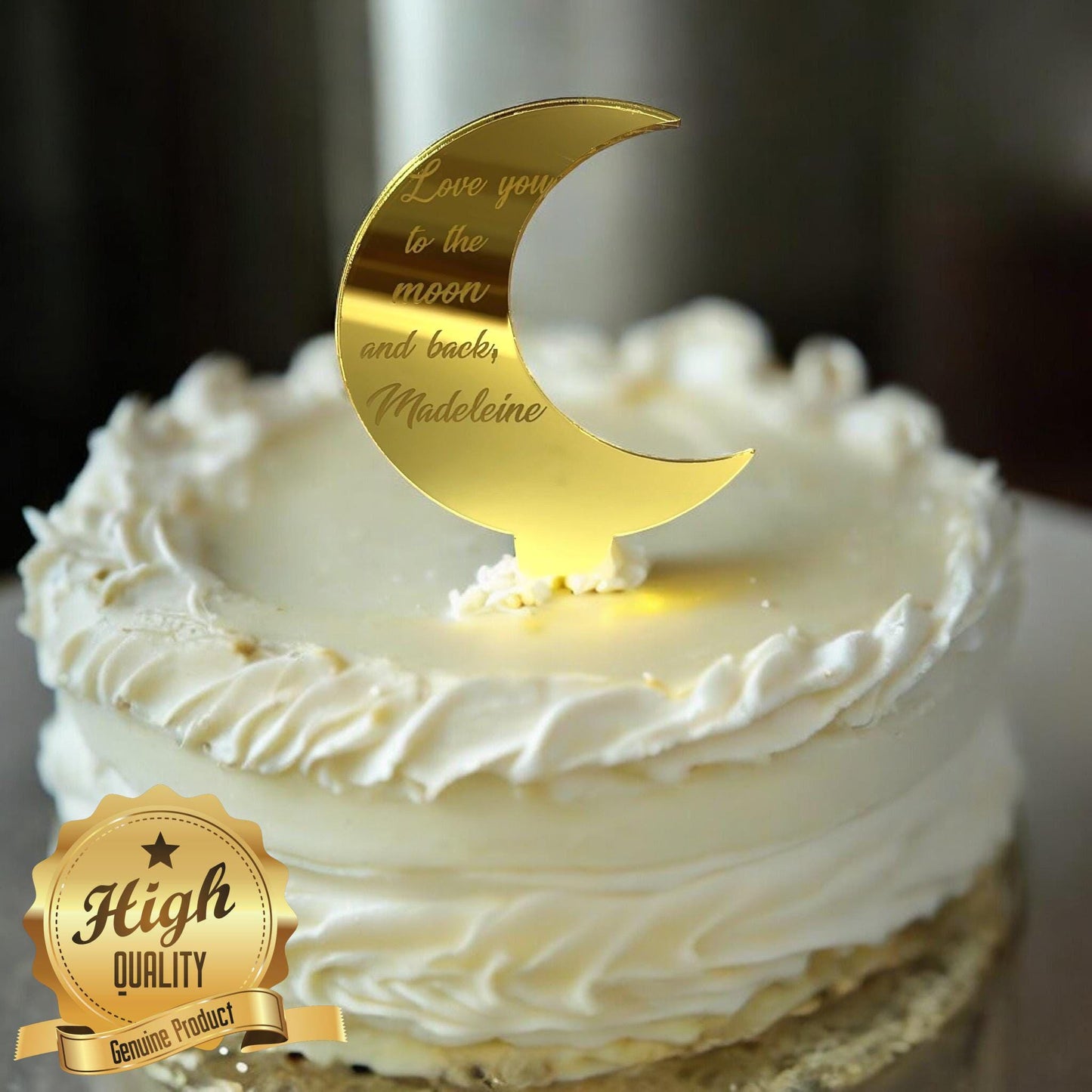 Moon Cake Topper - Wedding Decoration