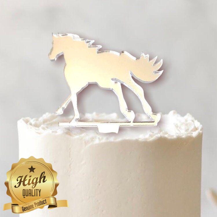 Horse Cake Toppers Cantering Style, Custom Colors
