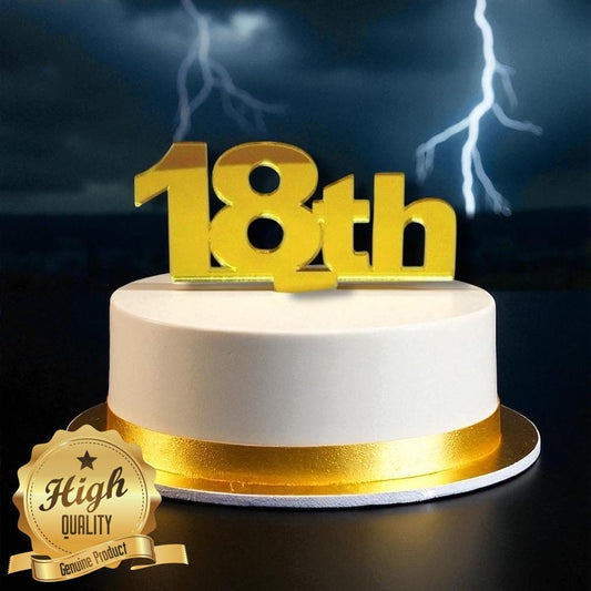 Birthday Ages Cake Toppers - Sizes, Colours & Styles