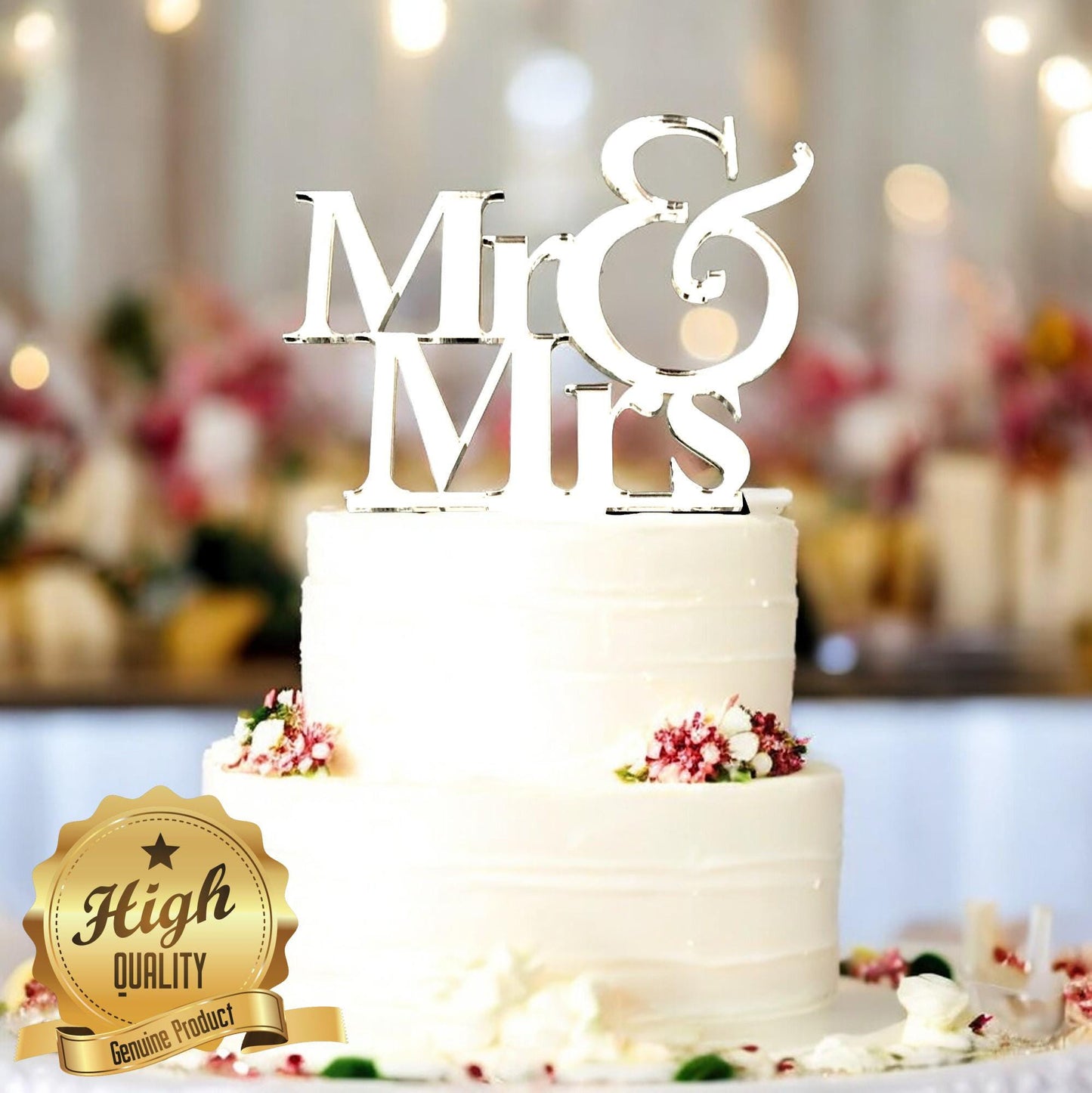 Mr & Mrs Wedding Cake Toppers