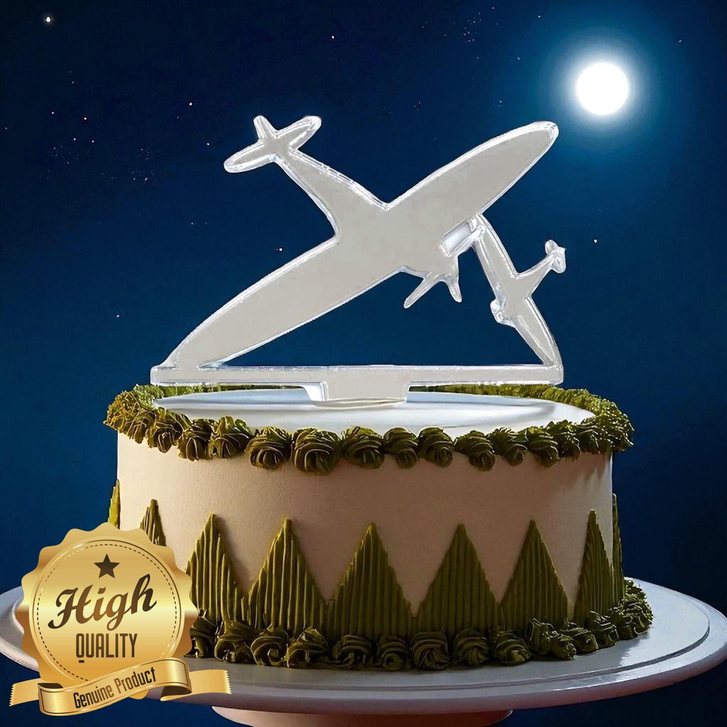 Spitfire Shaped Cake Toppers