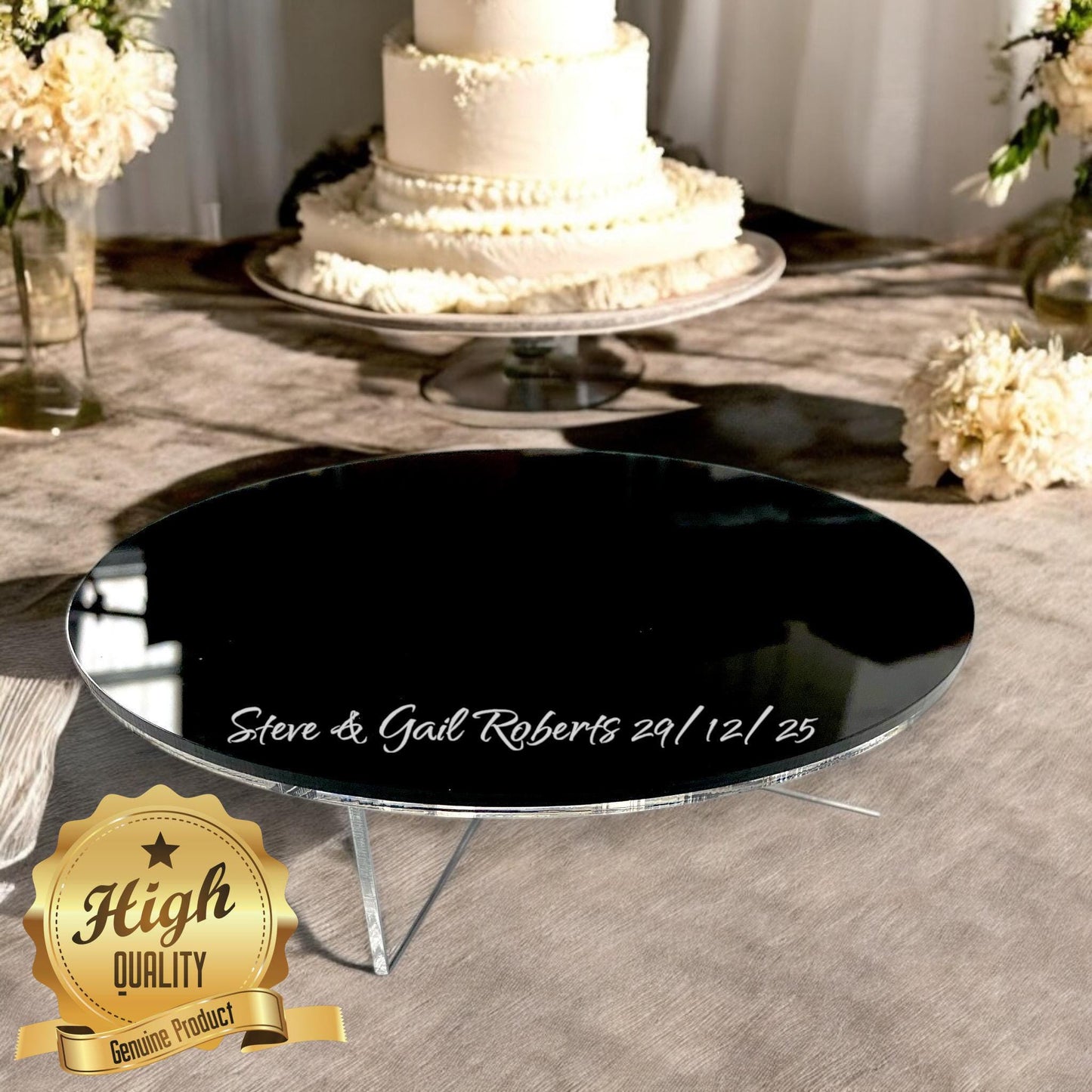 Cake Stand: Round or Square Display Riser