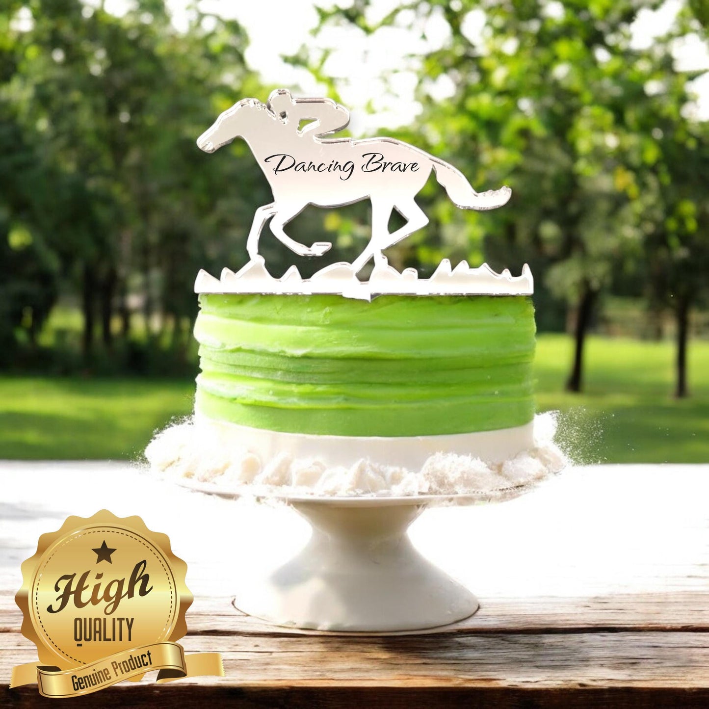 Horse Racing Cake Toppers - Colours, Sizes, Engravings & Emblems