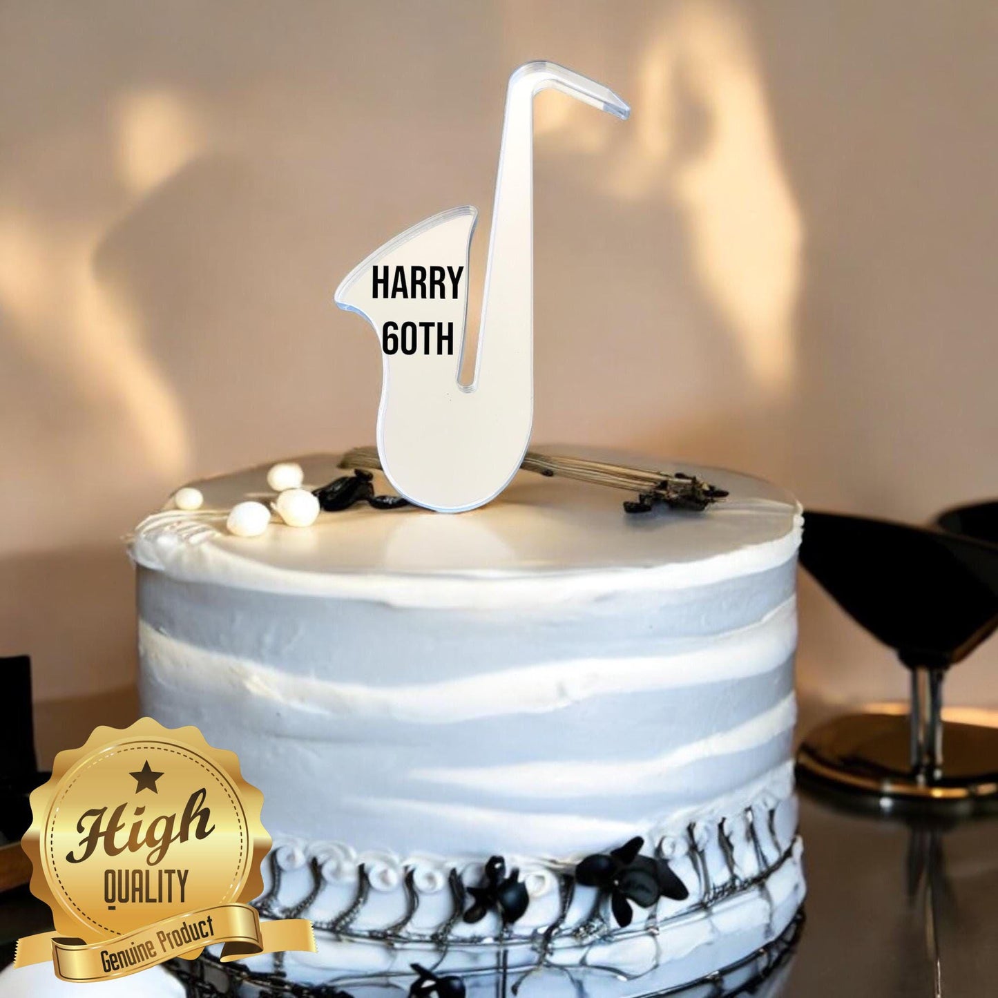 Saxophone Cake Toppers Custom Cupcake Toppers