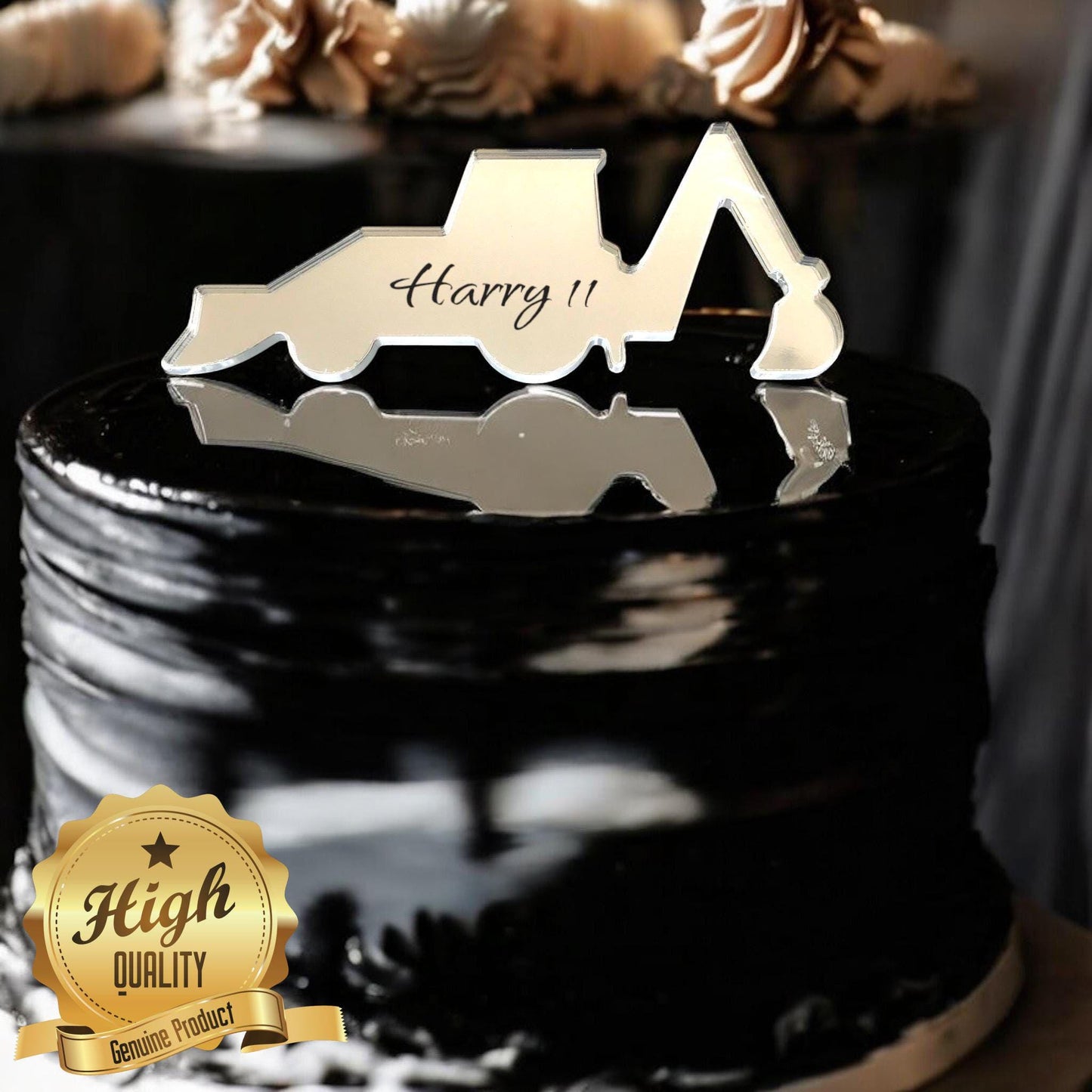 Digger Cake Toppers Custom Cupcake Toppers