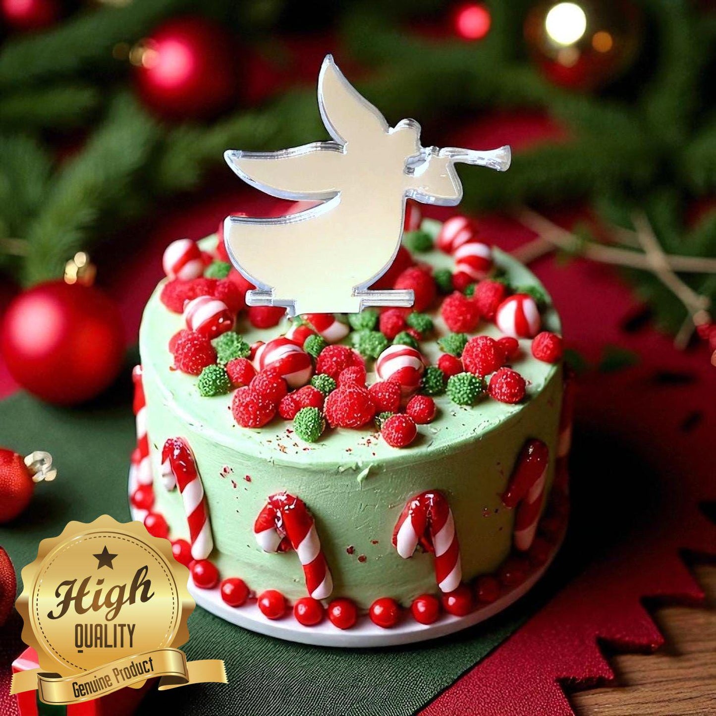Christmas Angel Shaped Cake Toppers
