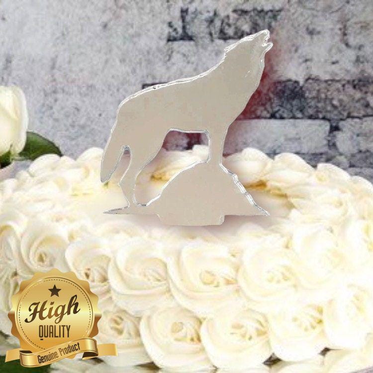 Wolf Cake Toppers Animal Party Decorations