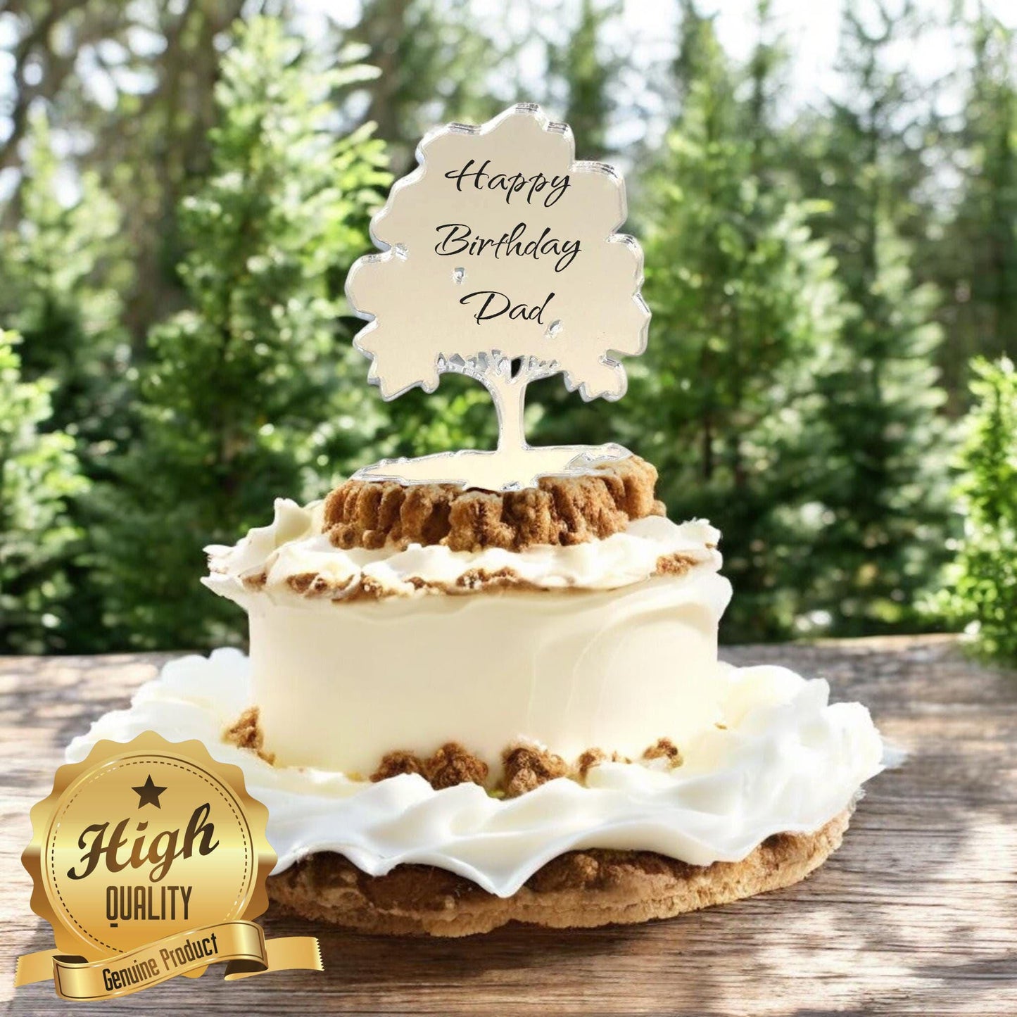 Acorn Tree Shaped Cake Toppers