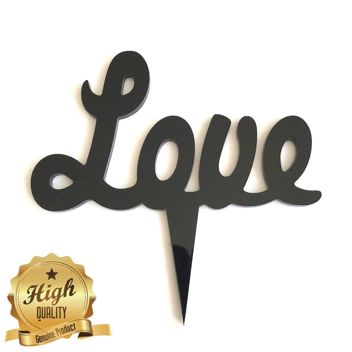 Unique Bespoke Cake Topper for Wedding & Celebration Cakes - Custom Designs - Colors - Reusable - Eco-Friendly