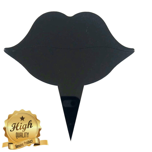 Lips Cake Toppers in Multiple Sizes & Colors - Eco-Friendly Cupcake Decorations - Custom Designs Available