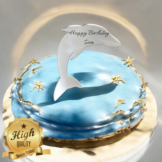 Dolphin (Etched) Shaped Cake Toppers