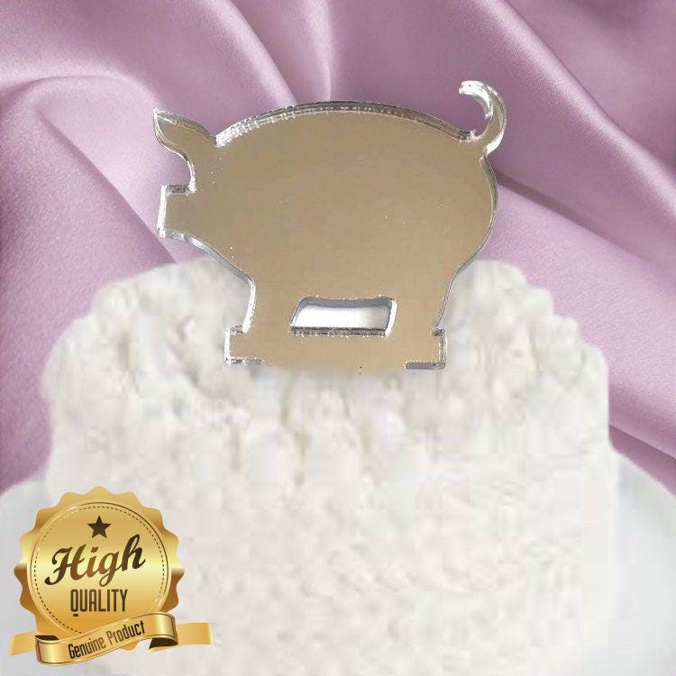 Pig Cake Toppers Recycled Cupcake Decorations