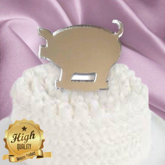 Pig Cake Toppers Recycled Cupcake Decorations