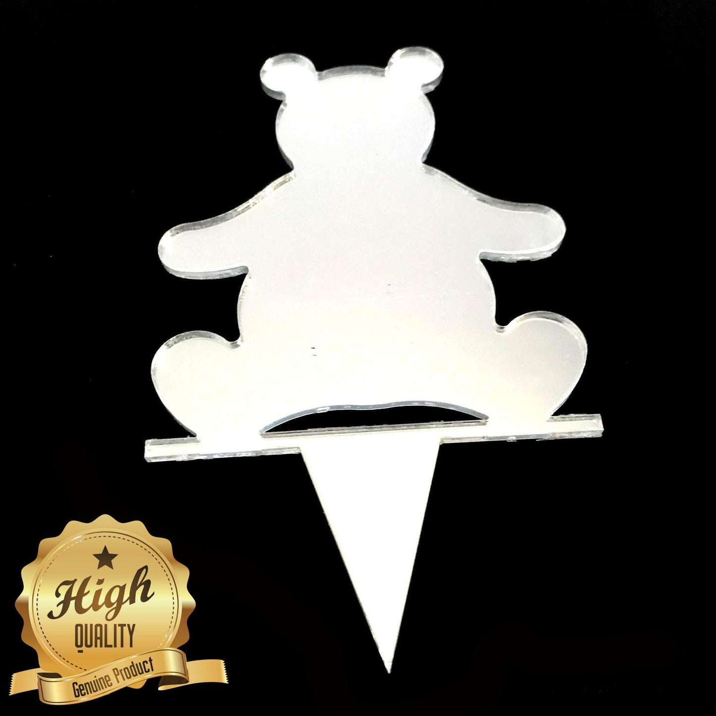 Recycled Bear Cake Topper - Custom Colors & Sizes