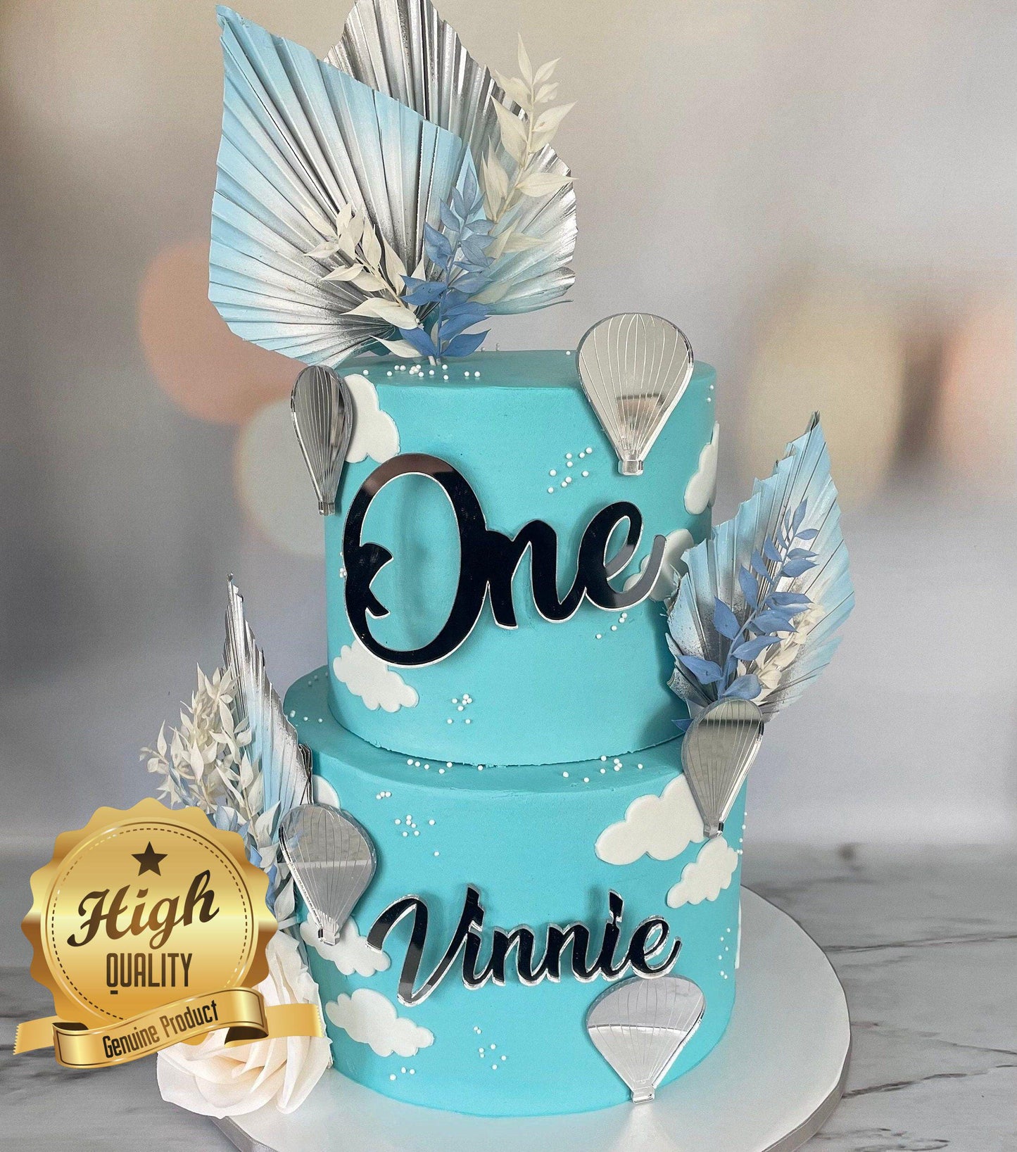 Bespoke Cake Toppers Name, Age, & Emblems - Recycled Acrylic