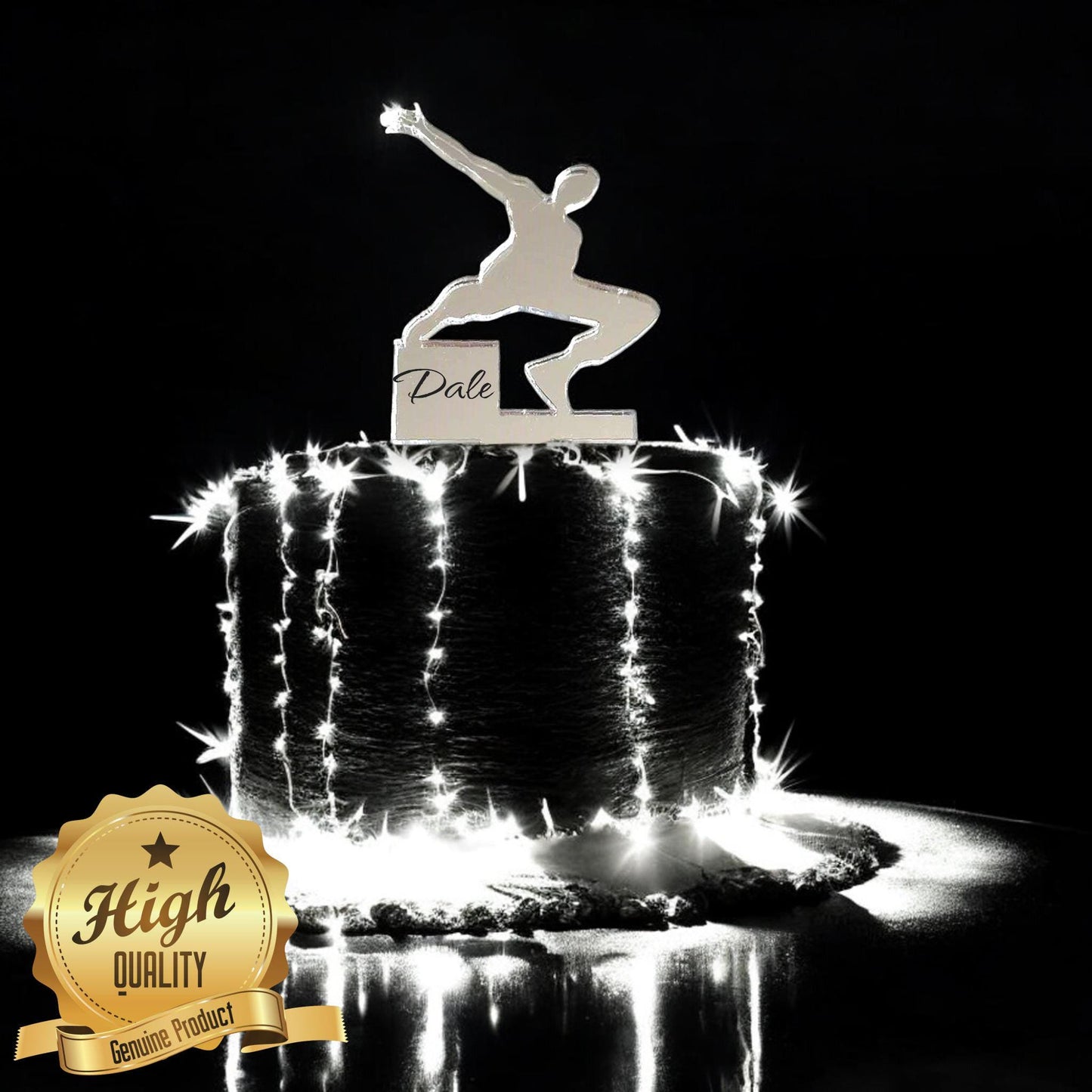 Parkour, Free running Cake Toppers - Custom Colours, Sizes and Engraving Services