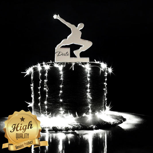 Parkour, Free running Cake Toppers - Custom Colours, Sizes and Engraving Services