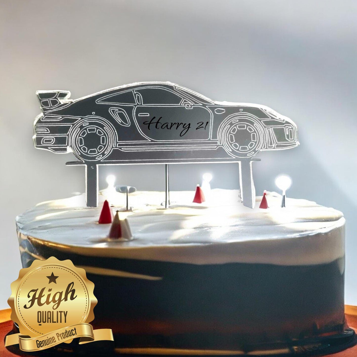 Any Style Sports Car Shaped Cake Toppers