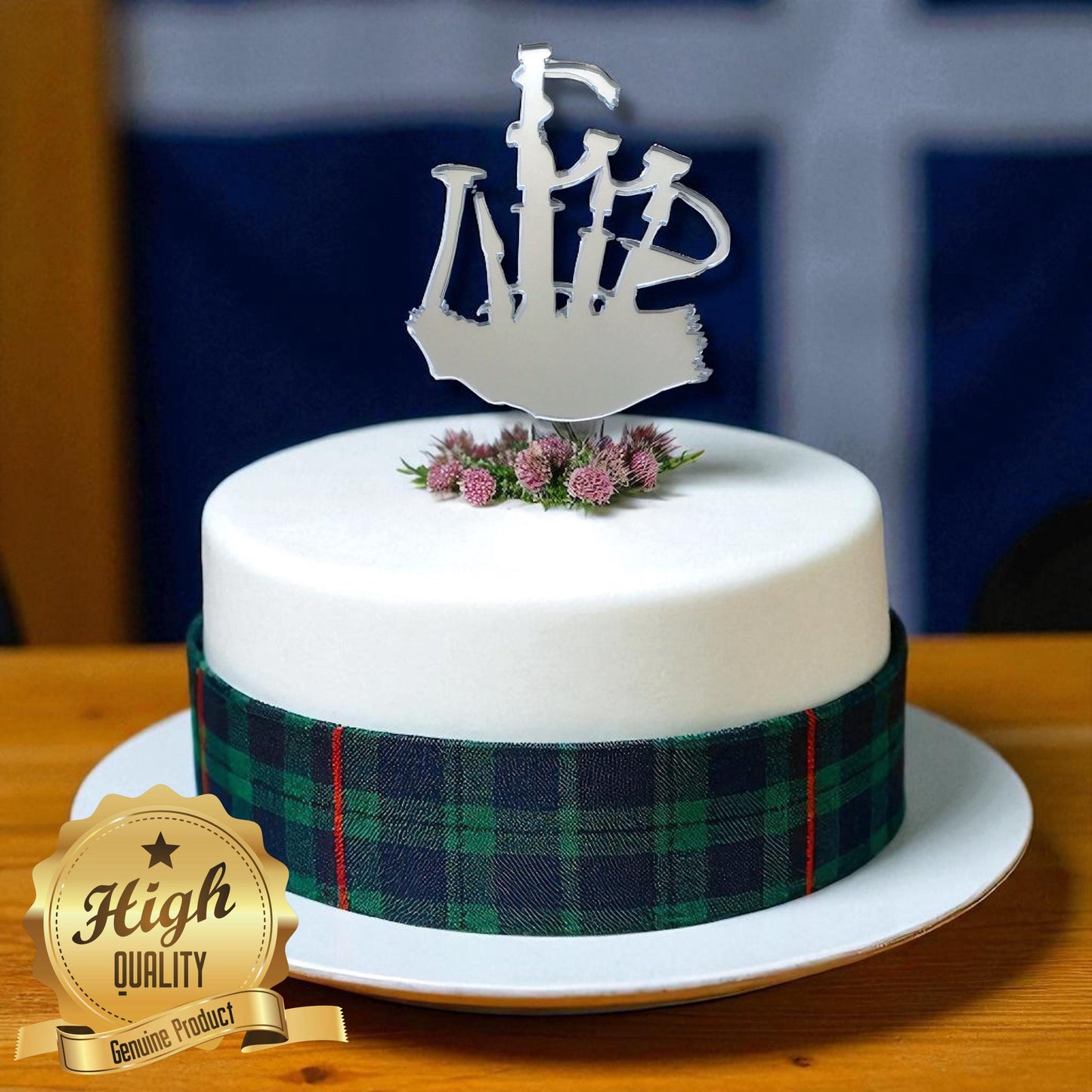 Bagpipes Cake Toppers Scottish Wedding Decor