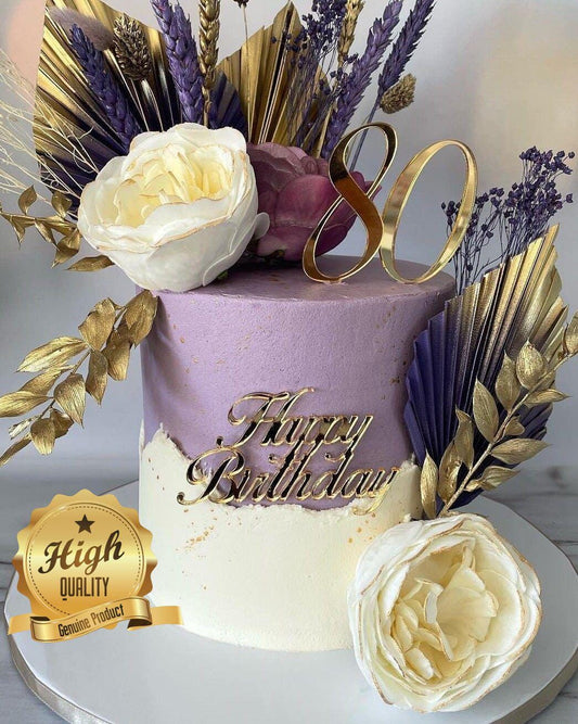Bespoke Age Cake Toppers Recycled Birthday Emblem