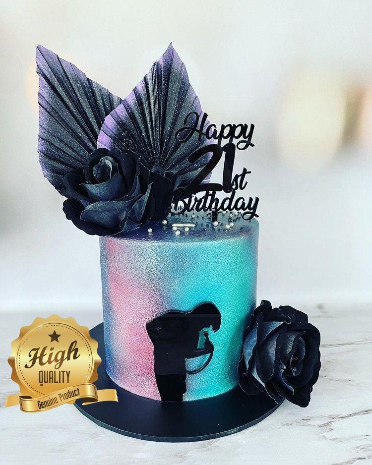 Singer Cake Topper – Laser Cut Recycled Acrylic, Bespoke Design
