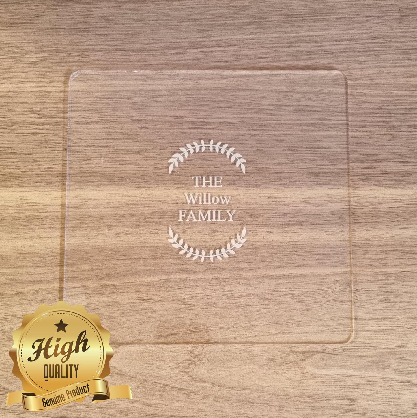 Clear Acrylic Worktop Saver: Custom Placemat, Heat Resistant