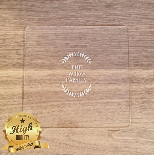 Clear Acrylic Worktop Saver: Custom Placemat, Heat Resistant