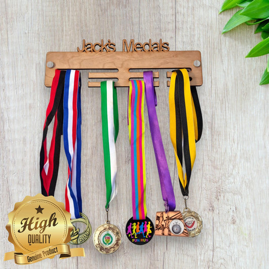 Custom Wooden Medal Hanger Personalized Sport Display