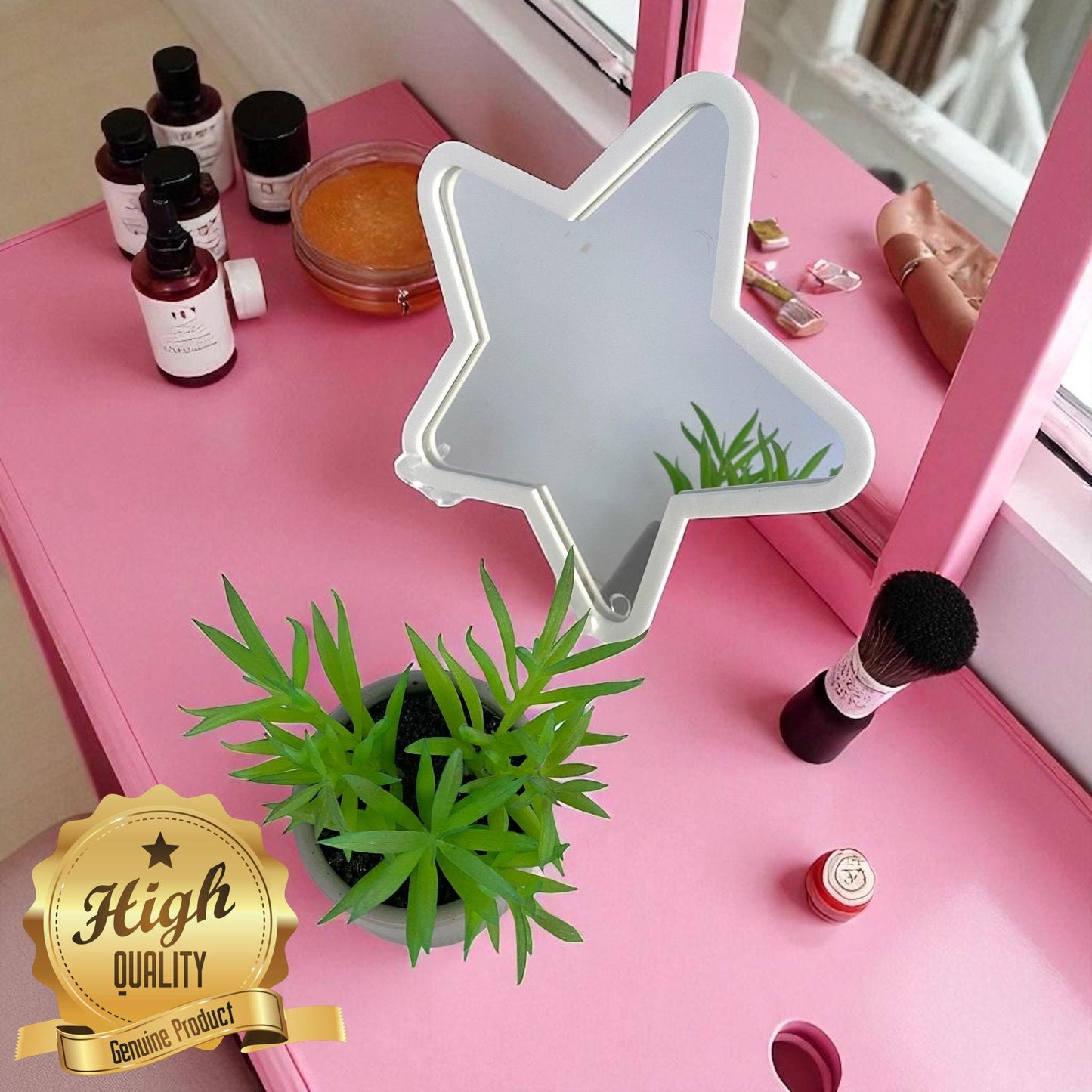Star Shaped Mirror with Custom Color Frames