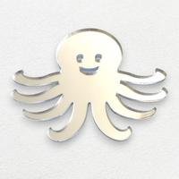 Octopus Shaped Acrylic Mirrors with Engraving Options