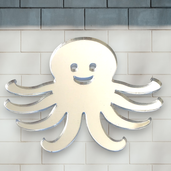 Octopus Shaped Acrylic Mirrors with Engraving Options