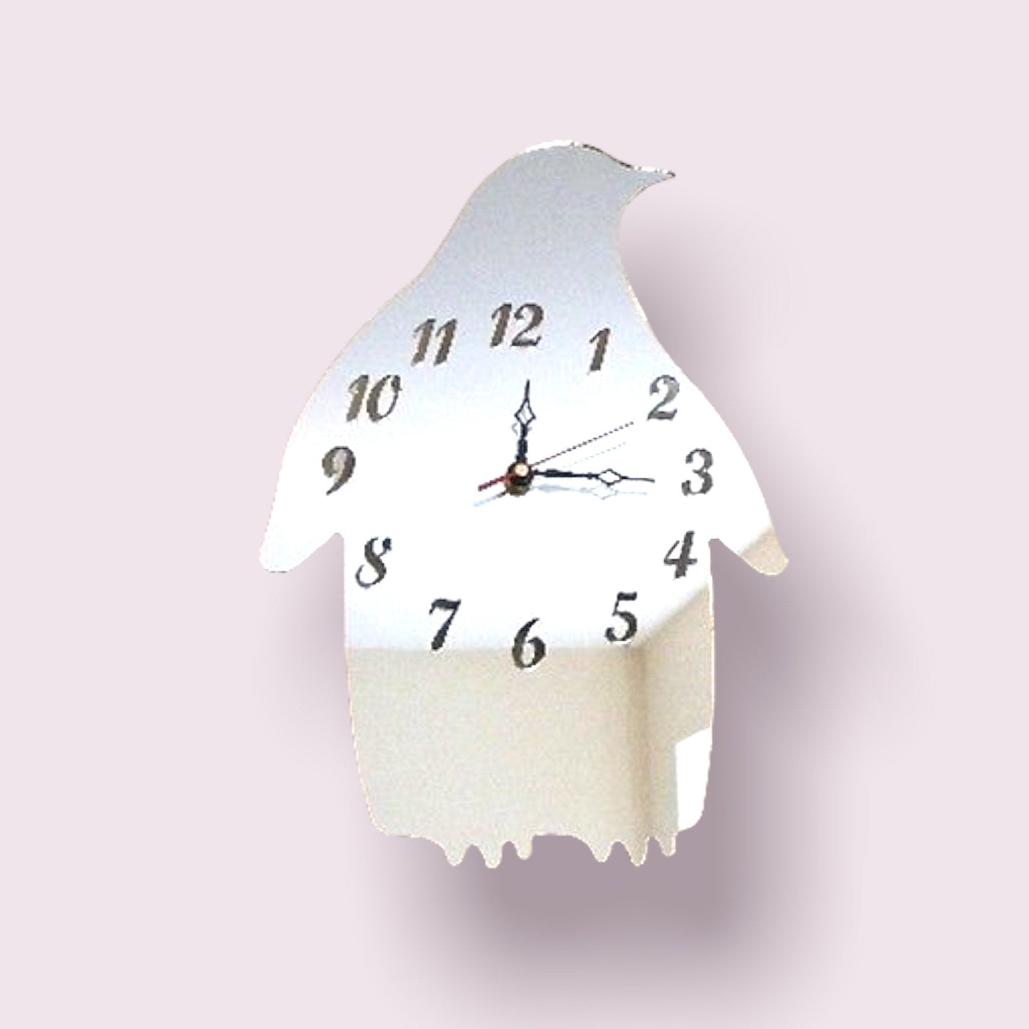 Penguin Shaped Clocks - Many Colour Choices