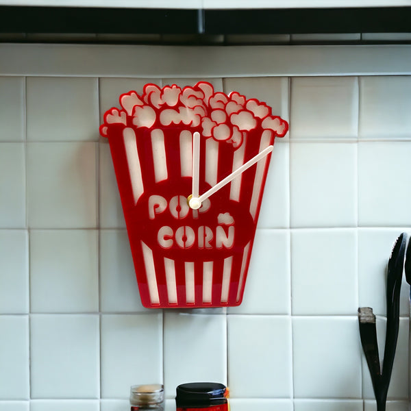 Popcorn Box Shaped Clocks - Many Colour Choices